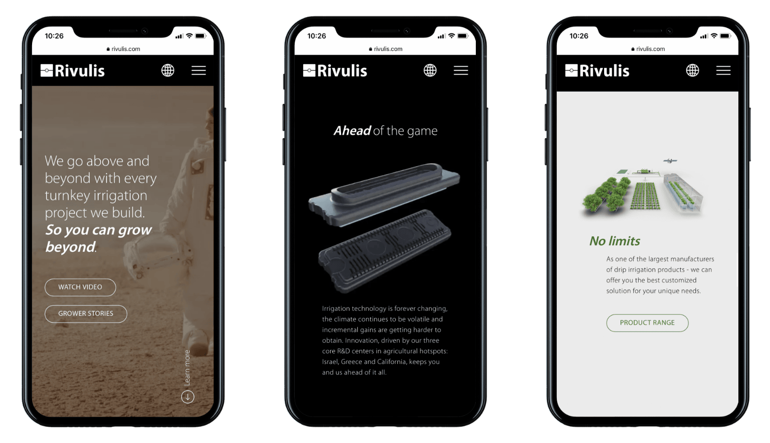 Turnkey website | Rivulis